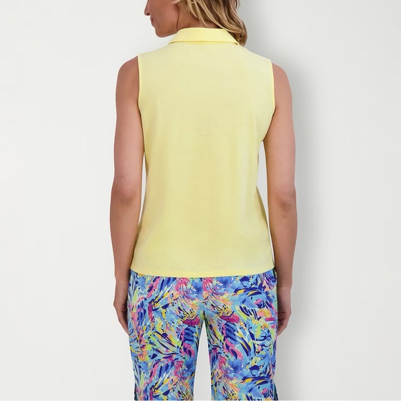 NWT Stella Parker Women’s Button Front Polo L - Picture 3 of 4